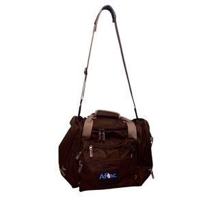 Aflac Ad Promo Black Weekender Travel Small Duffel Bag 16”x12”x8”